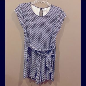 NWOT! Black and white romper